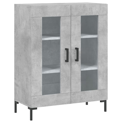 Highboard Concrete Grey 69,5x34x180 cm Engineered Wood