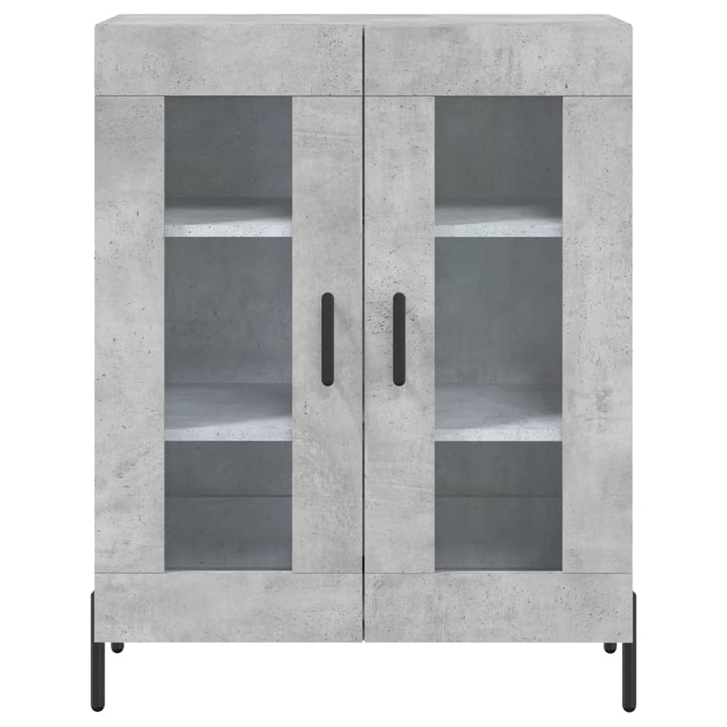Highboard Concrete Grey 69,5x34x180 cm Engineered Wood
