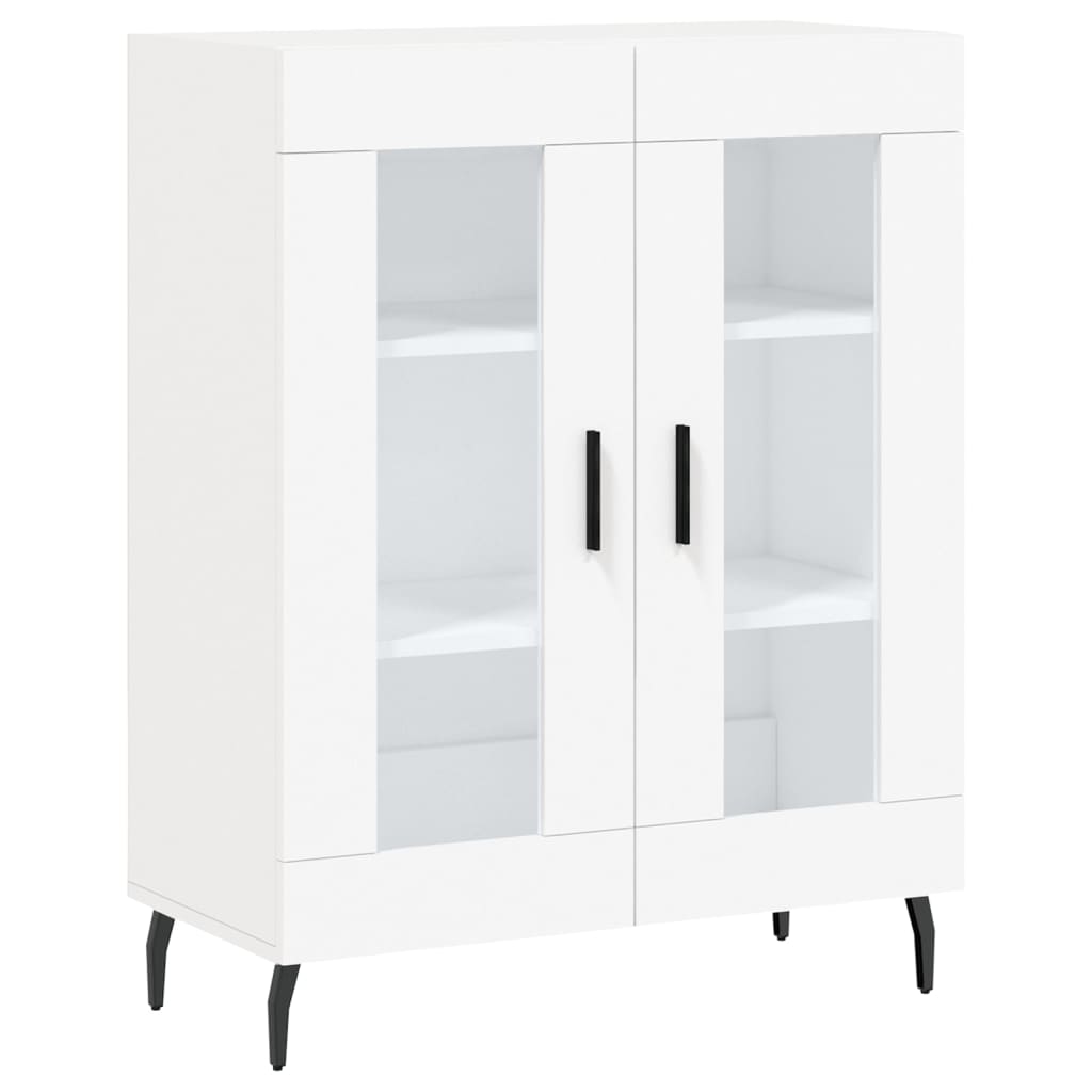 Highboard White 69,5x34x180 cm Engineered Wood