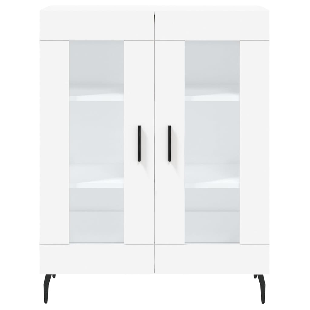 Highboard White 69,5x34x180 cm Engineered Wood