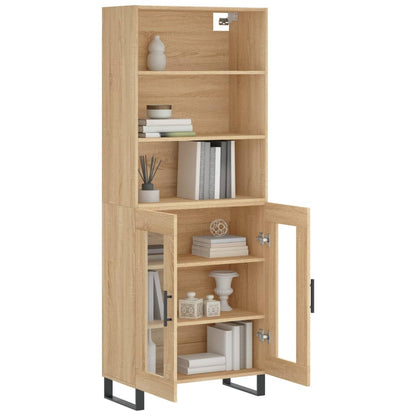 Highboard Sonoma Oak 69,5x34x180 cm Engineered Wood