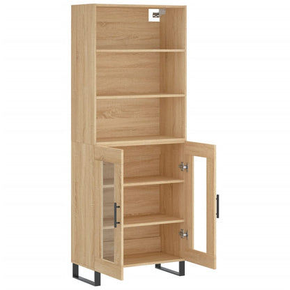 Highboard Sonoma Oak 69,5x34x180 cm Engineered Wood