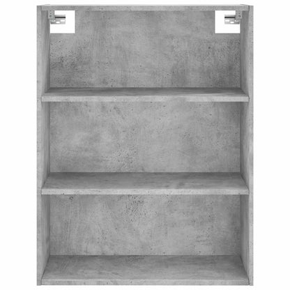 Highboard Concrete Grey 69.5x34x180 cm Engineered Wood