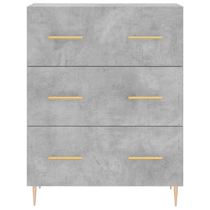 Highboard Concrete Grey 69,5x34x180 cm Engineered Wood