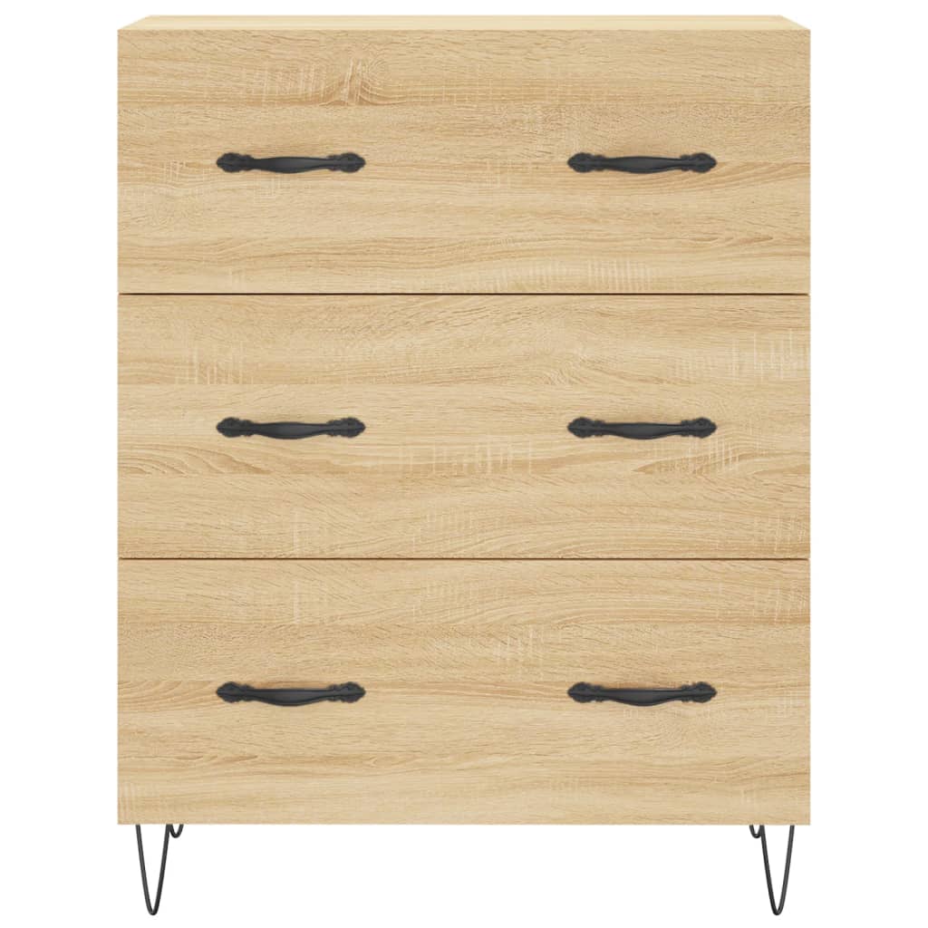 Highboard Sonoma Oak 69.5x34x180 cm Engineered Wood