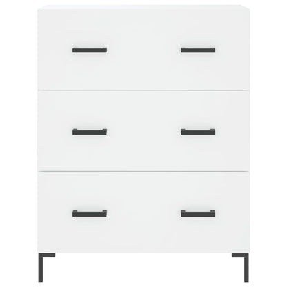 Highboard White 69,5x34x180 cm Engineered Wood