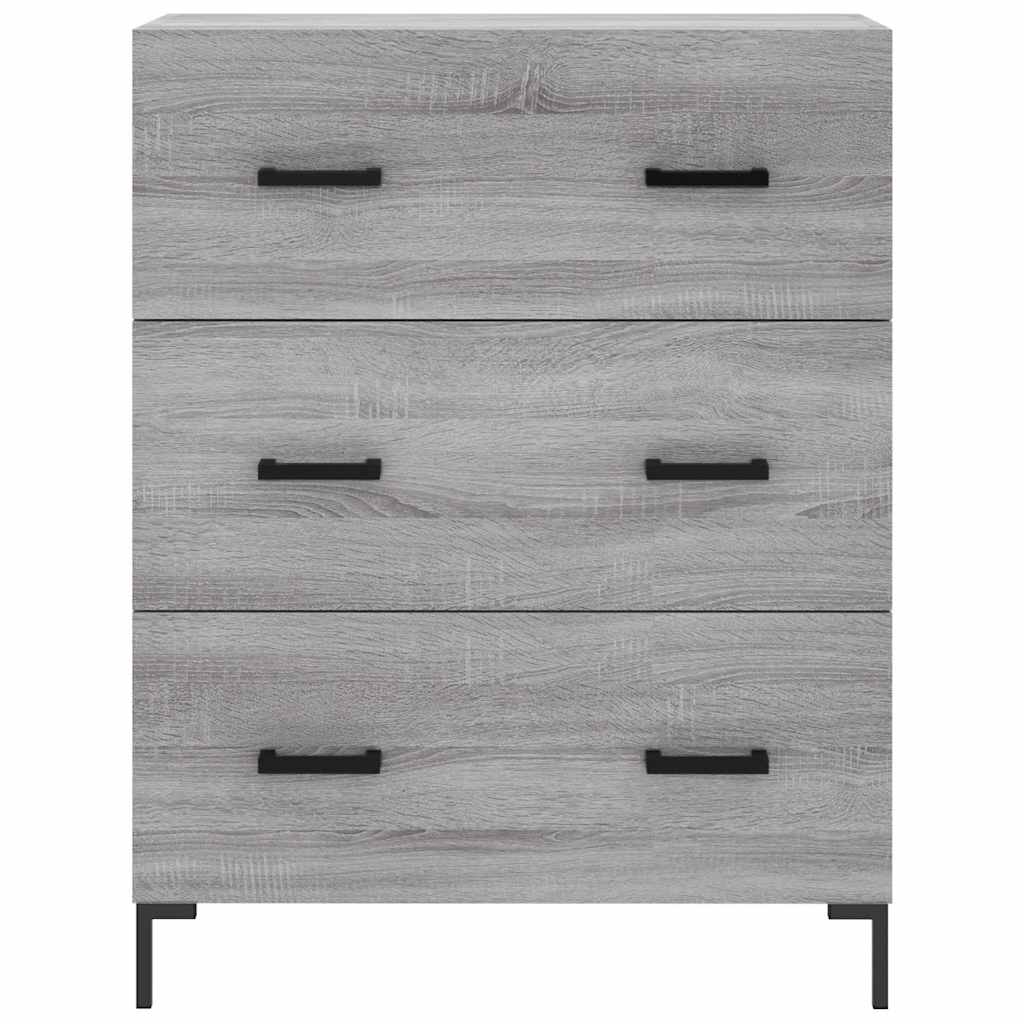 Highboard Grey Sonoma 69.5x34x180 cm Engineered Wood