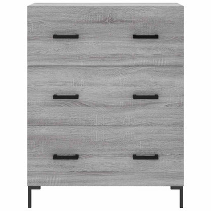 Highboard Grey Sonoma 69.5x34x180 cm Engineered Wood