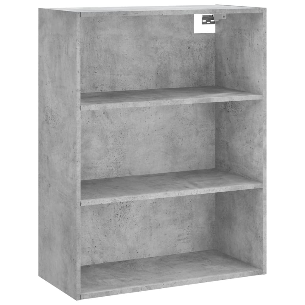 Highboard Concrete Grey 69,5x34x180 cm Engineered Wood