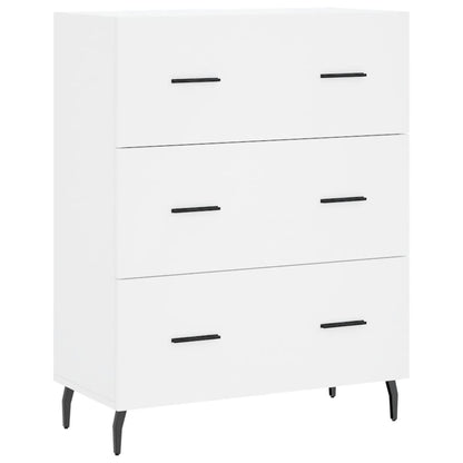 Highboard White 69,5x34x180 cm Engineered Wood
