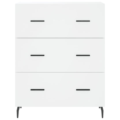 Highboard White 69,5x34x180 cm Engineered Wood