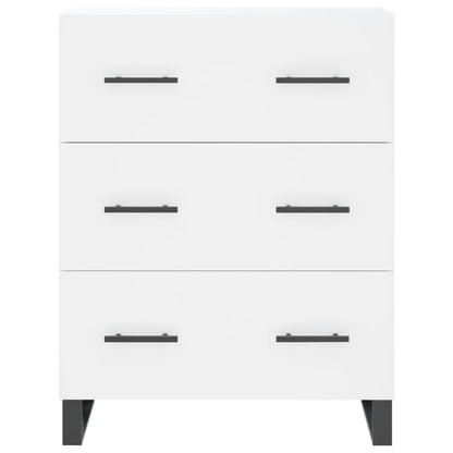 Highboard White 69,5x34x180 cm Engineered Wood
