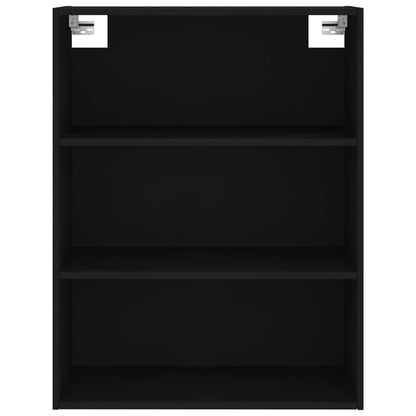 Highboard Black 69.5x34x180 cm Engineered Wood