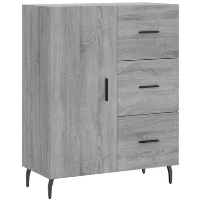 Highboard Grey Sonoma 69,5x34x180 cm Engineered Wood