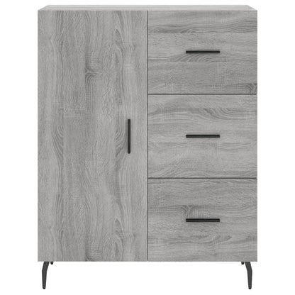 Highboard Grey Sonoma 69,5x34x180 cm Engineered Wood