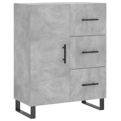 Highboard Concrete Grey 69,5x34x180 cm Engineered Wood