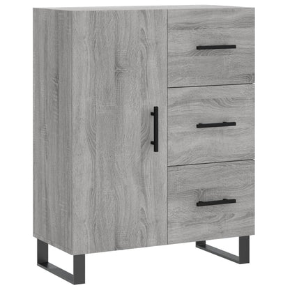Highboard Grey Sonoma 69,5x34x180 cm Engineered Wood
