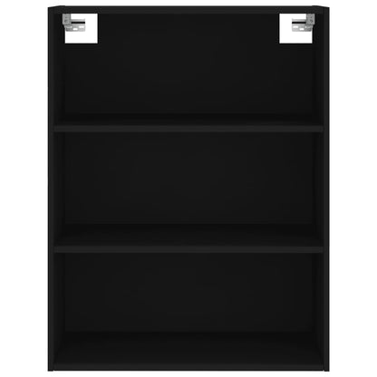 Highboard Black 69.5x34x180 cm Engineered Wood