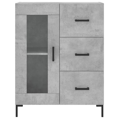 Highboard Concrete Grey 69,5x34x180 cm Engineered Wood