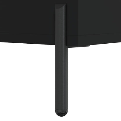 Highboard Black 69,5x34x180 cm Engineered Wood
