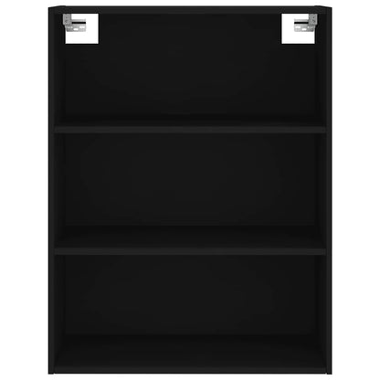 Highboard Black 69.5x34x180 cm Engineered Wood
