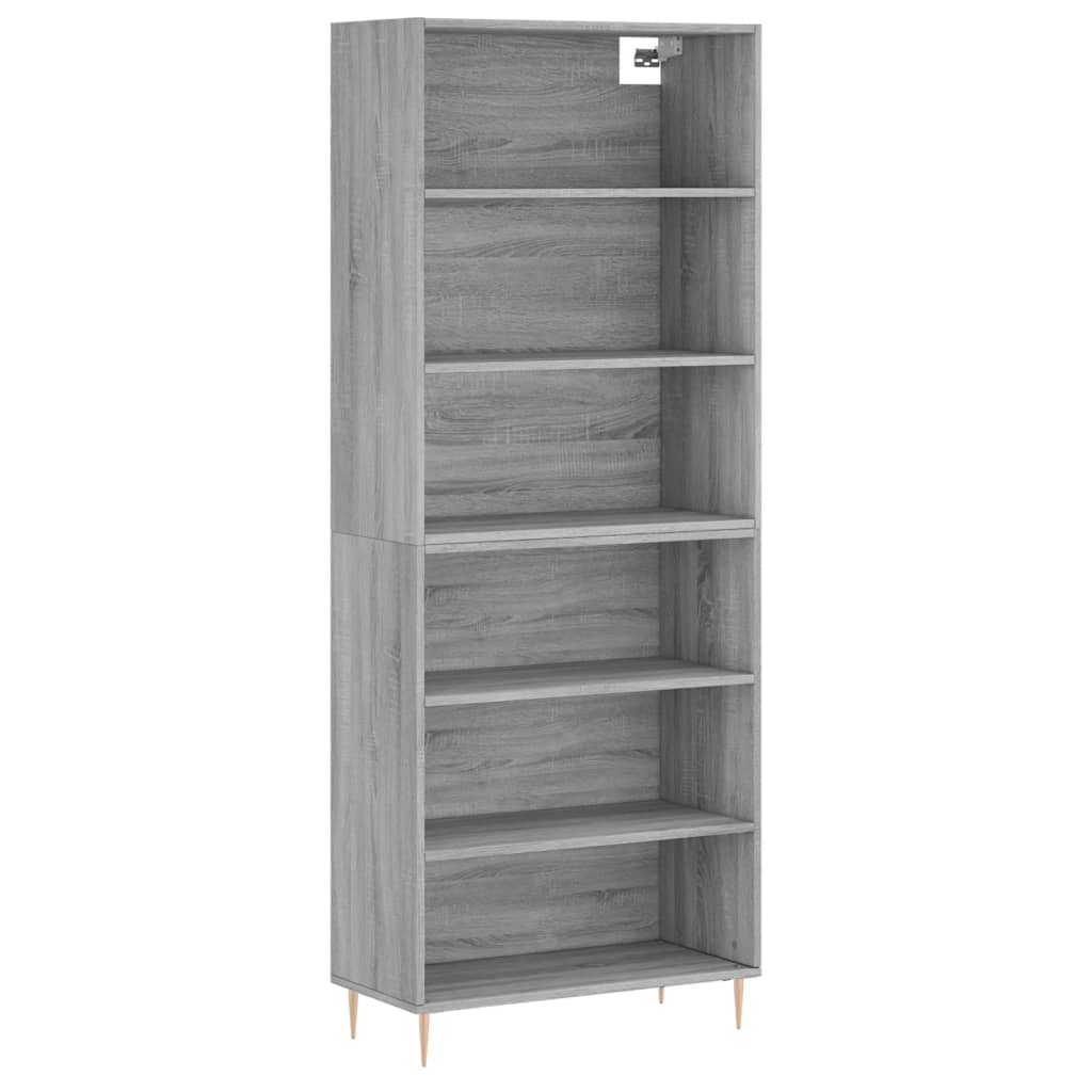 Highboard Concrete Grey 69,5x32,5x180 cm Engineered Wood