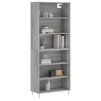 Highboard Concrete Grey 69,5x32,5x180 cm Engineered Wood