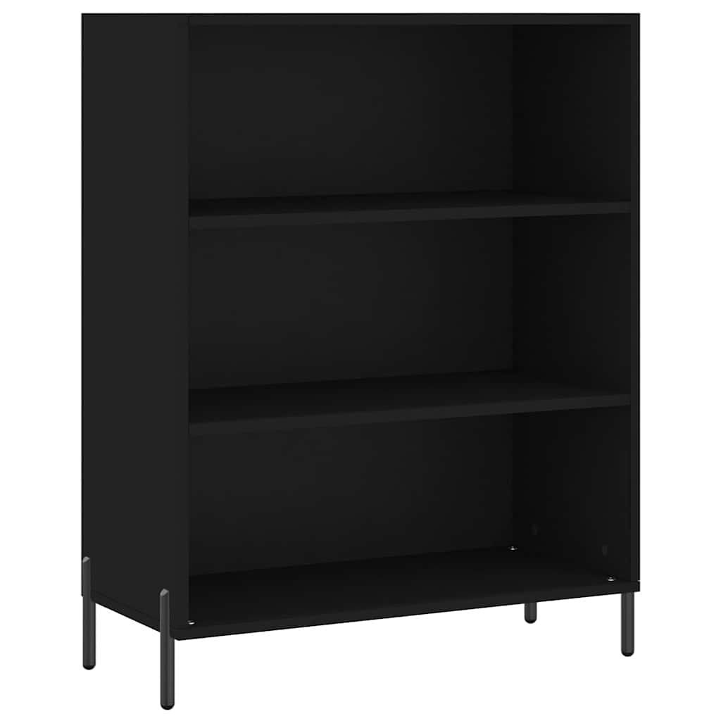 Highboard Black 69,5x32,5x180 cm Engineered Wood