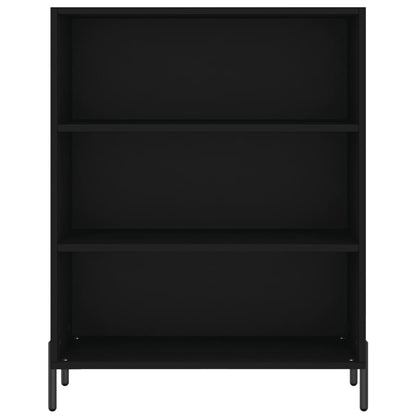 Highboard Black 69.5x32.5x180 cm Engineered Wood