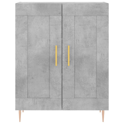 Highboard Concrete Grey 69,5x34x180 cm Engineered Wood