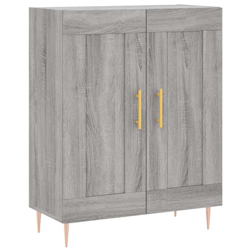 Highboard Grey Sonoma 69,5x34x180 cm Engineered Wood