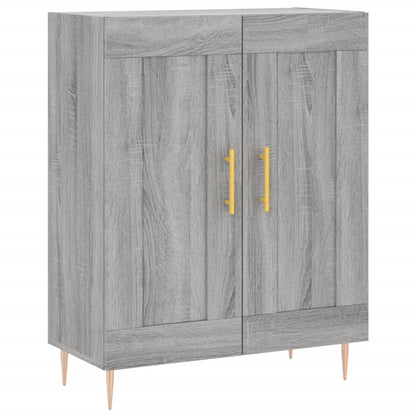 Highboard Grey Sonoma 69,5x34x180 cm Engineered Wood