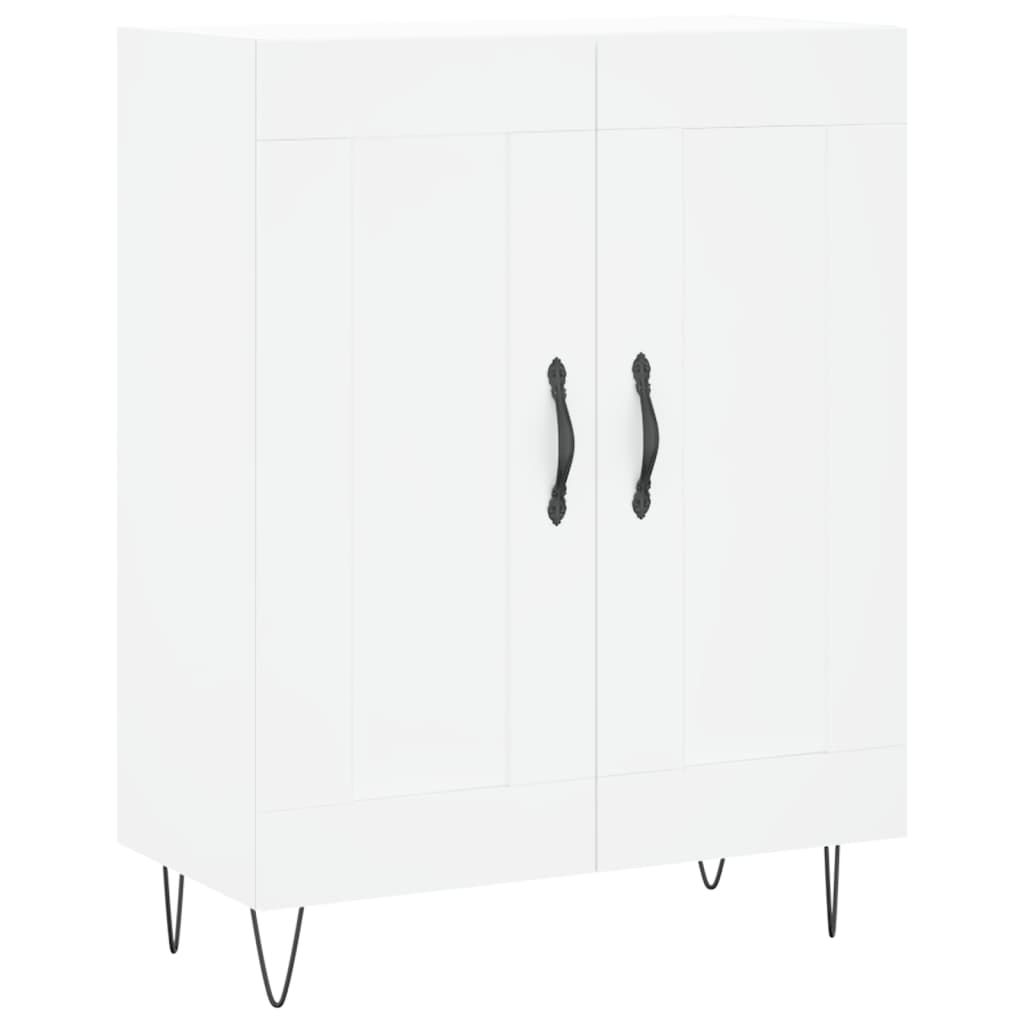 Highboard White 69,5x34x180 cm Engineered Wood