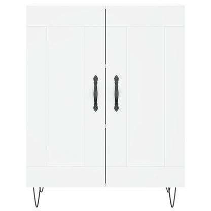 Highboard White 69,5x34x180 cm Engineered Wood