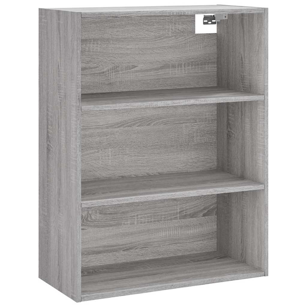 Highboard Grey Sonoma 69,5x34x180 cm Engineered Wood