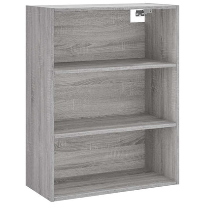 Highboard Grey Sonoma 69,5x34x180 cm Engineered Wood