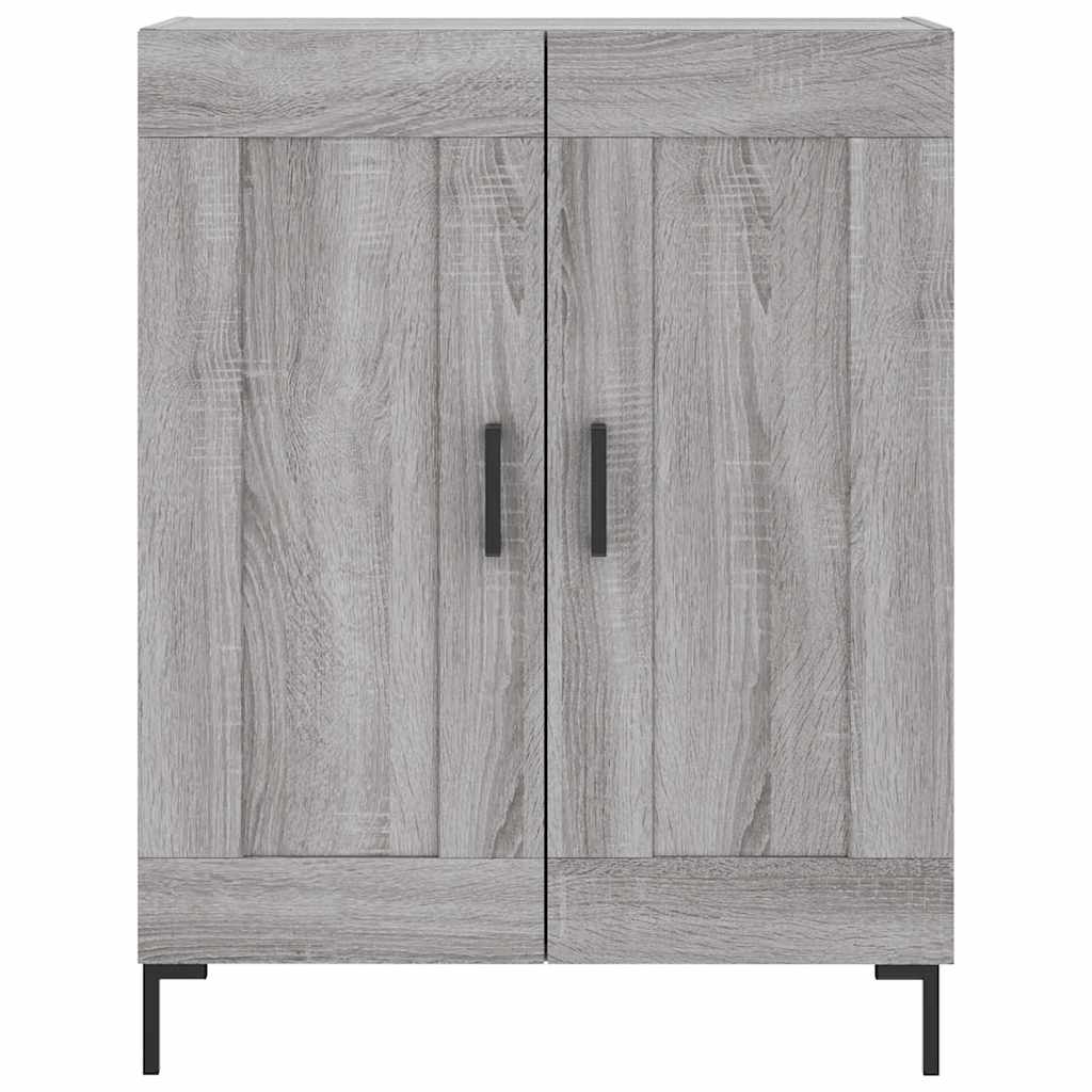 Highboard Grey Sonoma 69,5x34x180 cm Engineered Wood