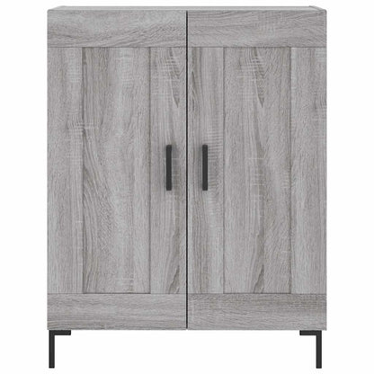 Highboard Grey Sonoma 69,5x34x180 cm Engineered Wood