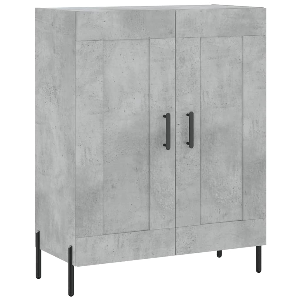 Highboard Concrete Grey 69,5x34x180 cm Engineered Wood