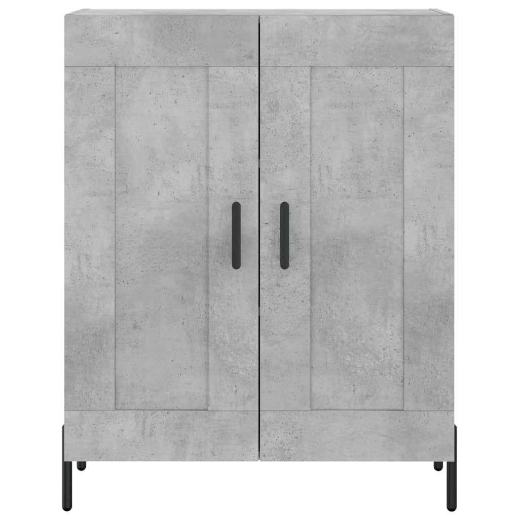 Highboard Concrete Grey 69,5x34x180 cm Engineered Wood