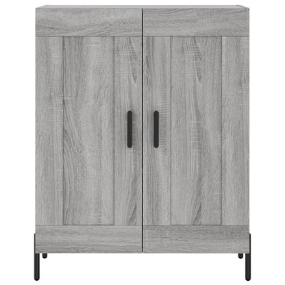 Highboard Grey Sonoma 69,5x34x180 cm Engineered Wood