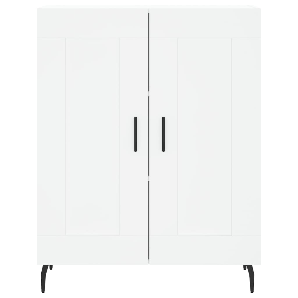 Highboard White 69.5x34x180 cm Engineered Wood