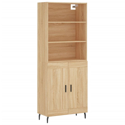 Highboard Sonoma Oak 69,5x34x180 cm Engineered Wood