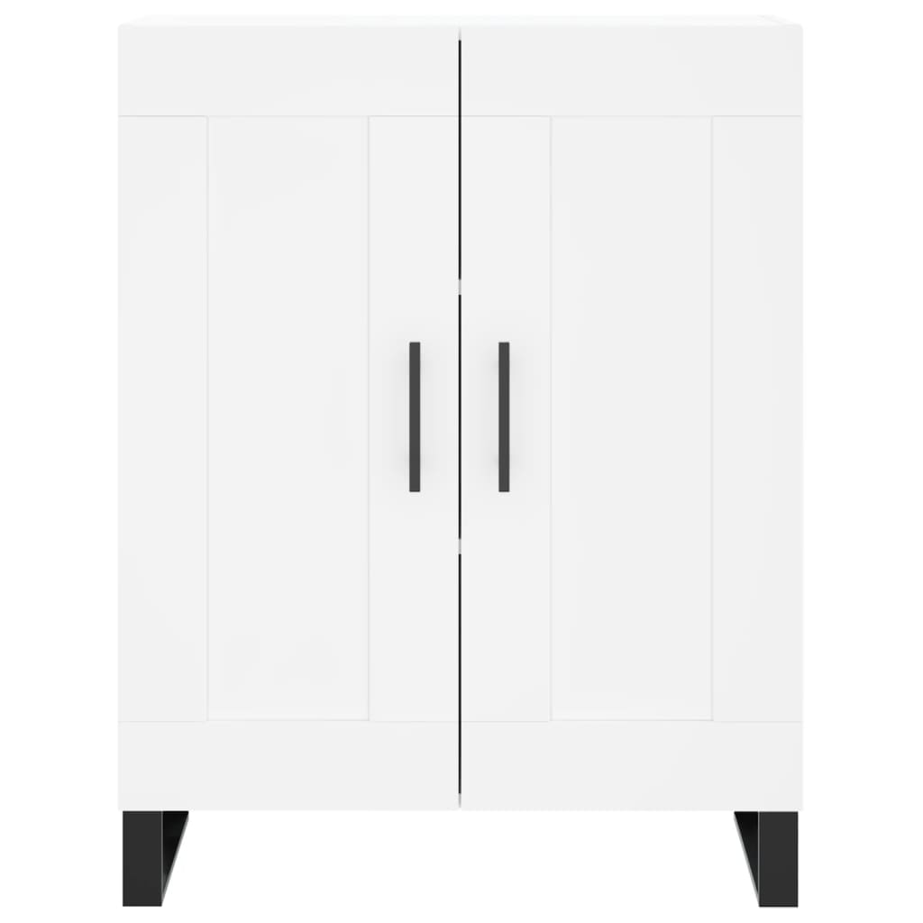 Highboard White 69,5x34x180 cm Engineered Wood
