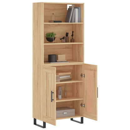Highboard Sonoma Oak 69,5x34x180 cm Engineered Wood