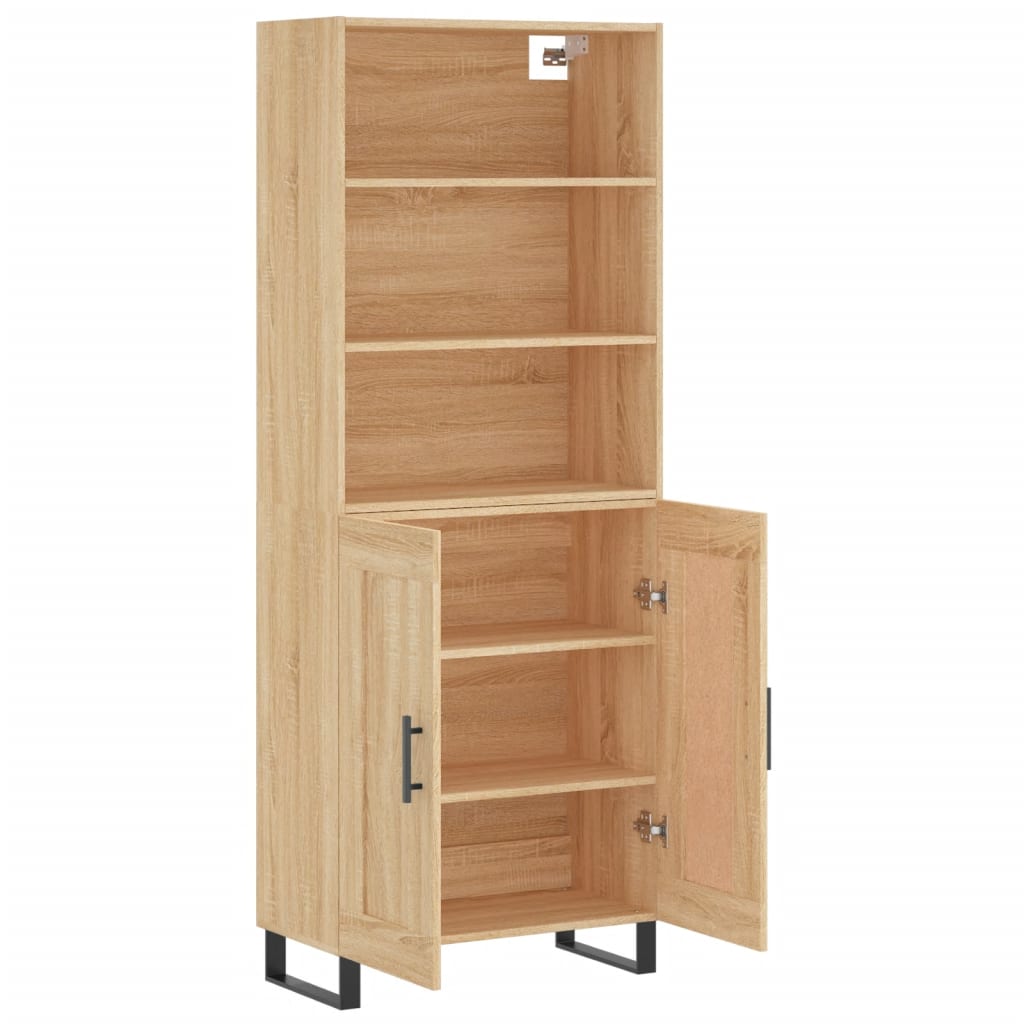 Highboard Sonoma Oak 69,5x34x180 cm Engineered Wood
