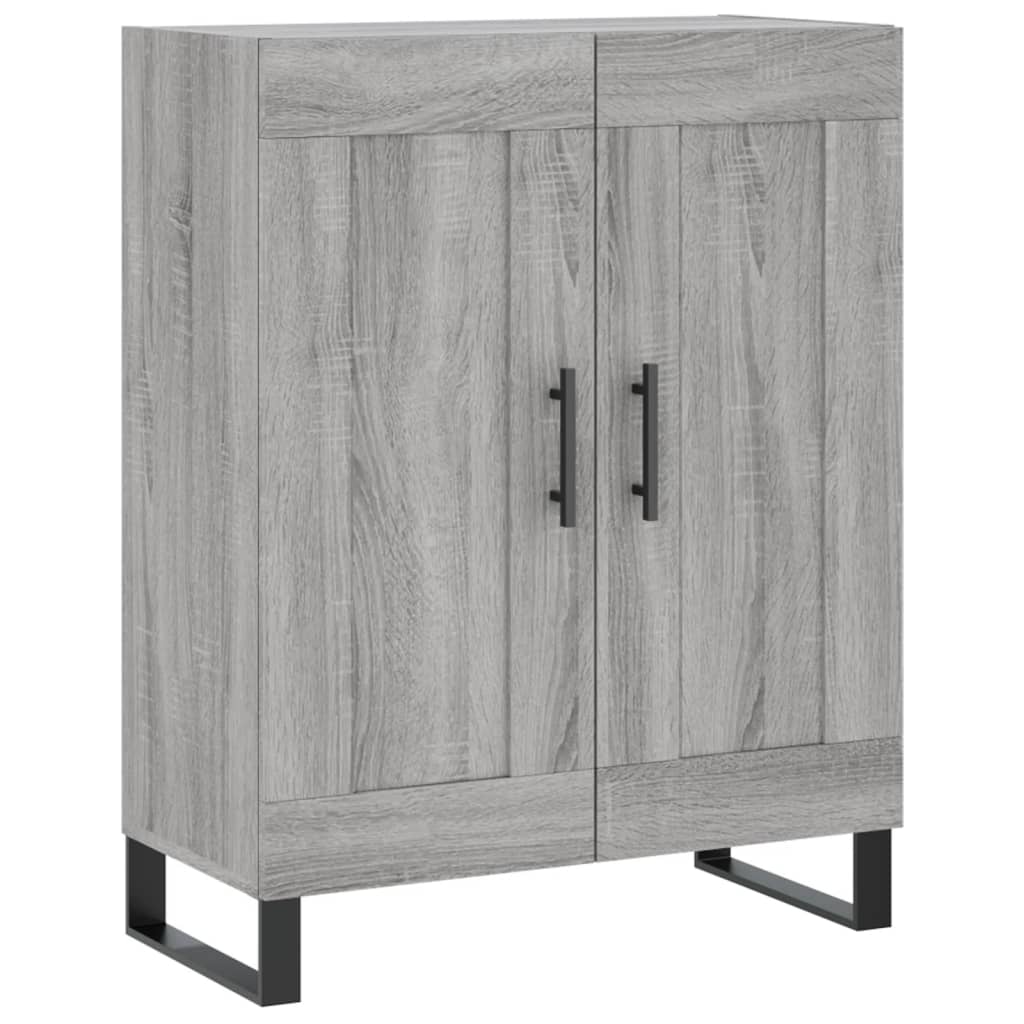 Highboard Grey Sonoma 69,5x34x180 cm Engineered Wood