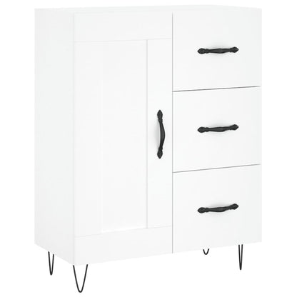 Highboard White 69.5x34x180 cm Engineered Wood