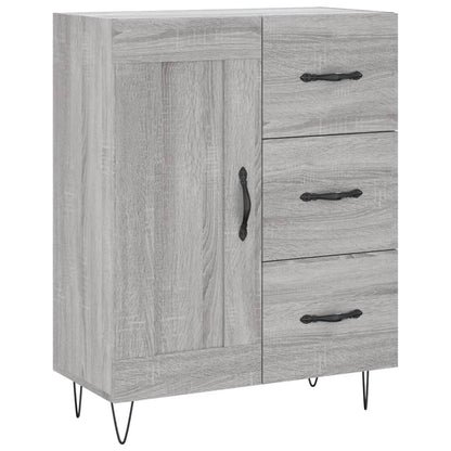 Highboard Grey Sonoma 69.5x34x180 cm Engineered Wood