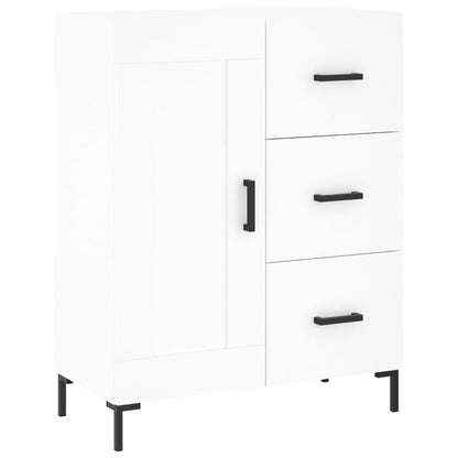 Highboard White 69,5x34x180 cm Engineered Wood